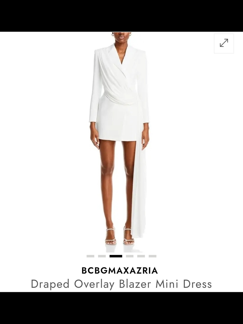 BCBGMaxazria Draped overlay Blazer Mini Dress Size 10